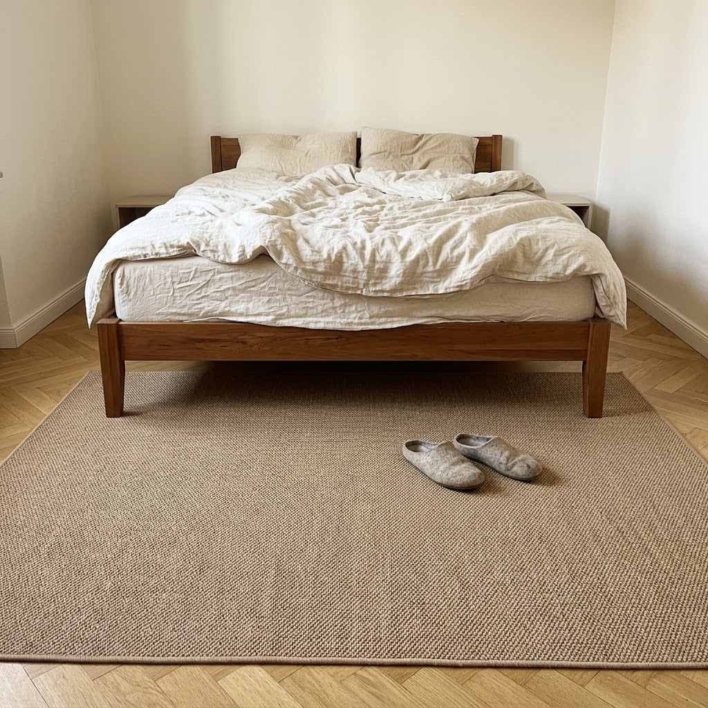 Tapis aspect sisal tressé