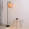 Lampadaire en rotin tressé fait main de style américain