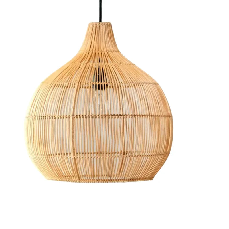 Suspension design en rotin tressé main 50 ou 60 cm