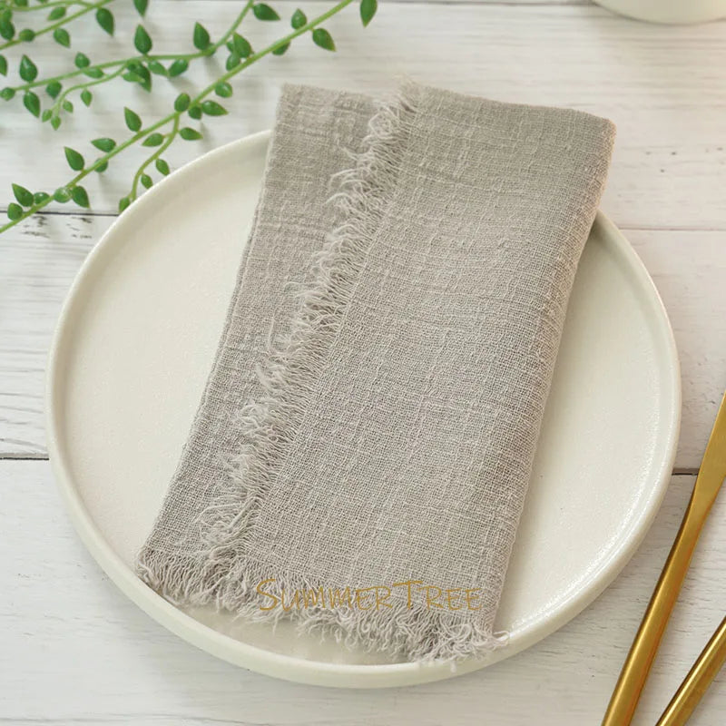 Lot de 12 serviettes en gaze de coton 41×41 cm