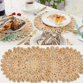 Set de table rond en rotin tressé de 30 cm