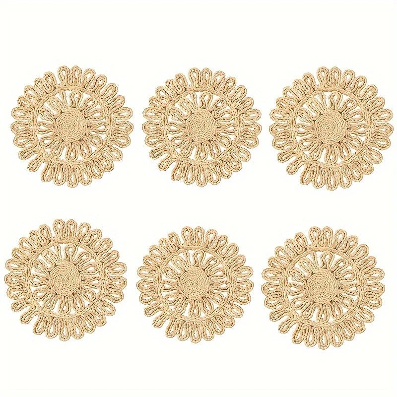 Set de table rond en rotin tressé 30 cm