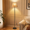 Lampadaire 140 cm à abat-jour en corde tressée