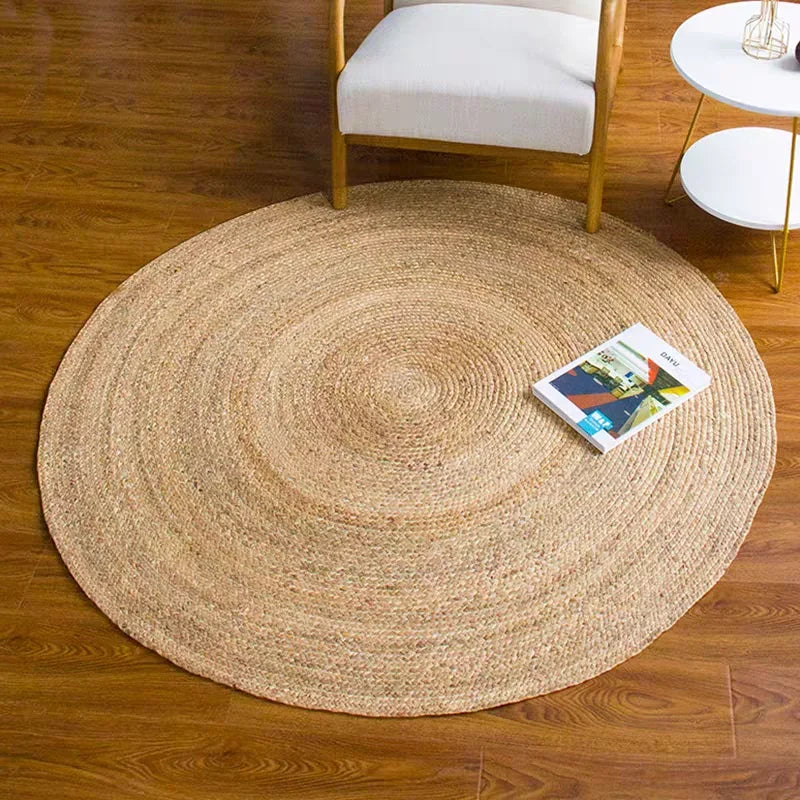 Tapis en jonc tressé à la main