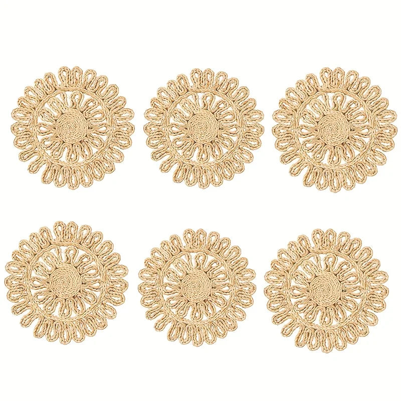 Set de table rond en rotin tressé 30 cm
