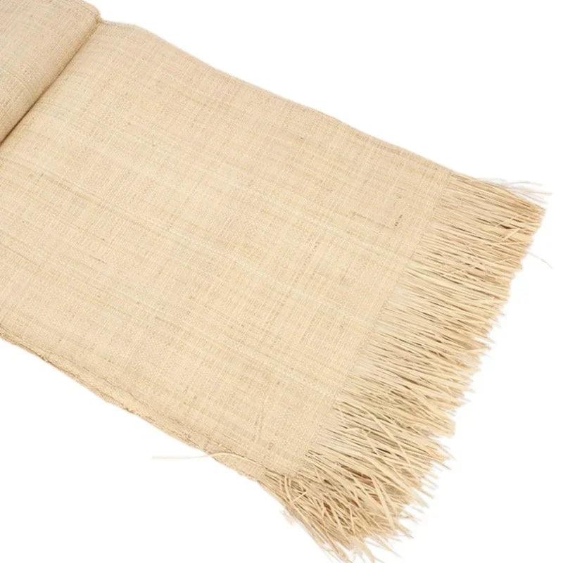 Cannage en raphia naturel tressé