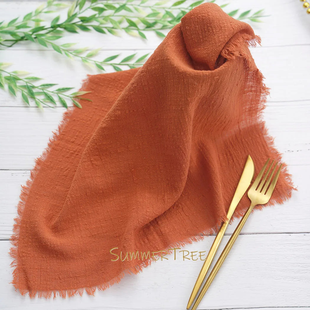 Lot de 12 serviettes en gaze de coton 41×41 cm